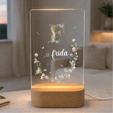 Nachtlicht "Blumenranke Monogramm" Personalisiert
