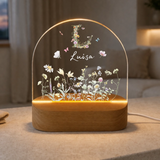 Nachtlicht "Wildblumen Monogramm" Personalisiert