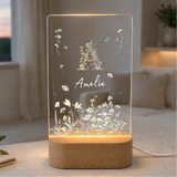 Nachtlicht "Wildblumen Monogramm" Personalisiert