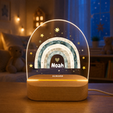 Nachtlicht "Regenbogen" Personalisiert mit Name & Datum