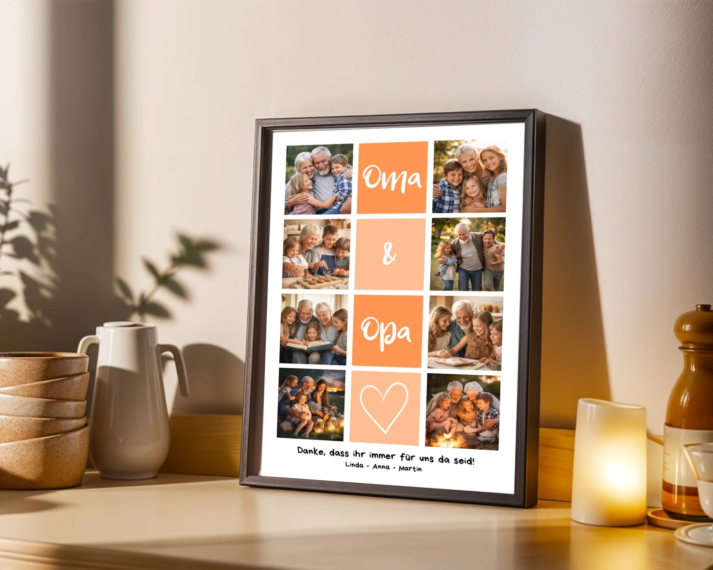 OMA & OPA Posterdesign – Personalisierung mit eigenem Foto und Text