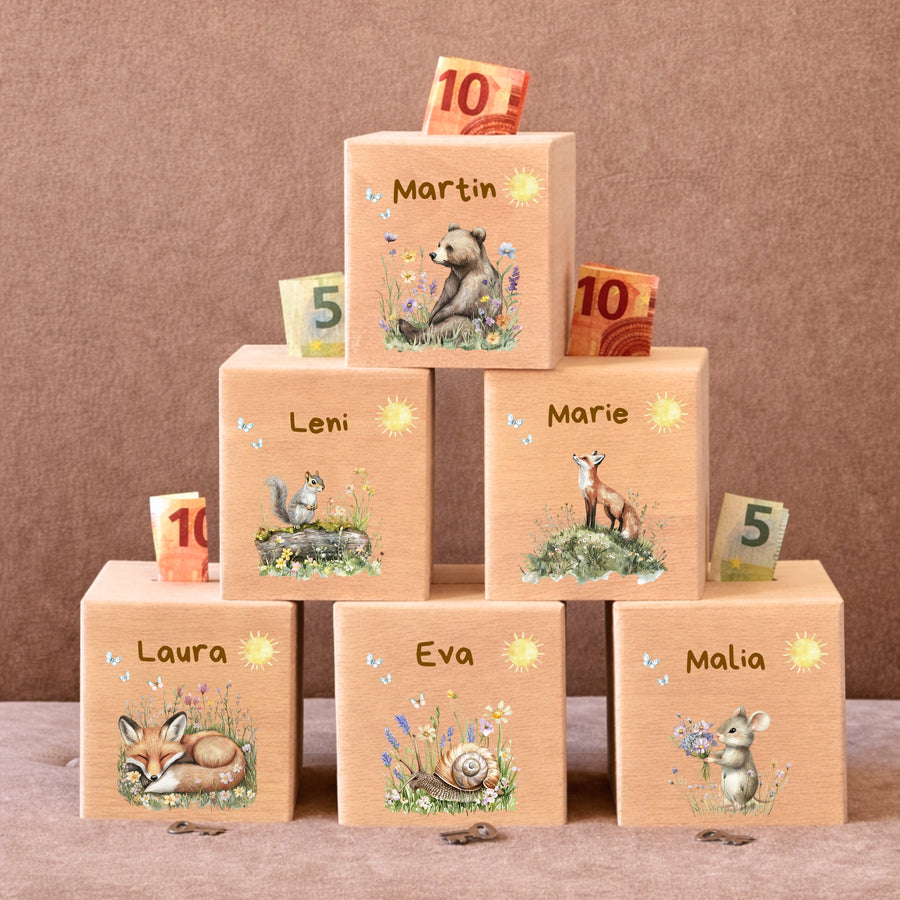 Spardose Holz Bundle 8