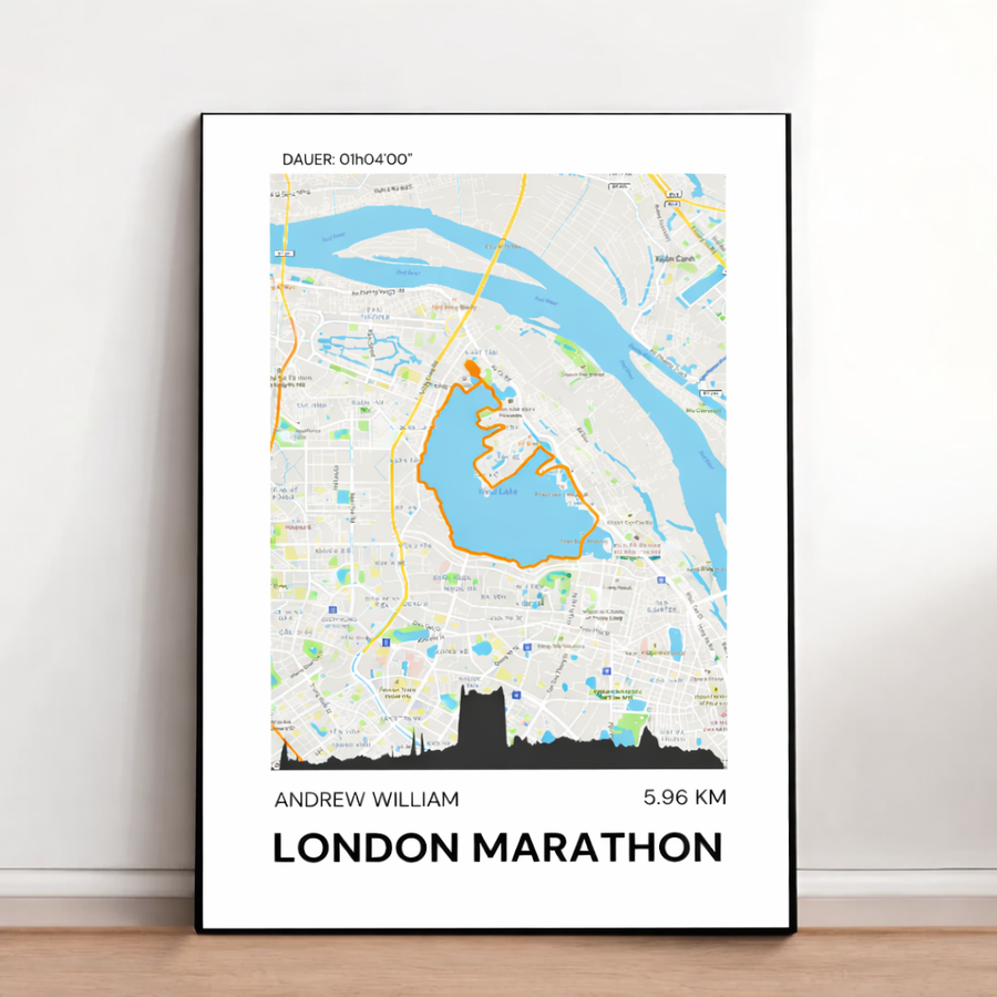 Personalisiertes Routen-Poster – Individuelle Reise- & Streckenkarte
