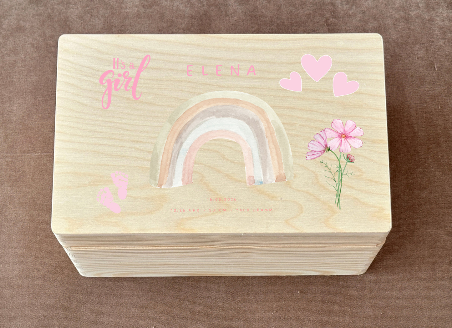 Personalisierte Baby Erinnerungsbox,
Baby Mädchen Erinnerungsbox Holz,
Holzbox mit Namen personalisiert,
Baby Keepsake Box personalisiert,
Erinnerungsbox Baby Mädchen,
Personalisierte Holzbox für Kinder,
Baby Andenkenbox mit Namen