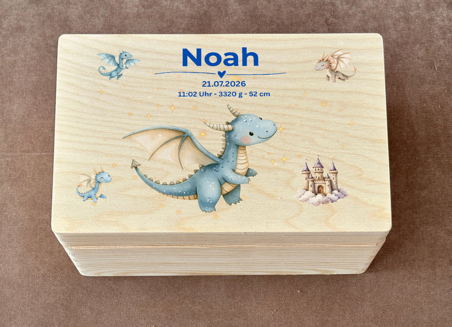 Holzkiste Drachen
