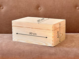 Personalisierte Hochzeits-Erinnerungsbox „Ja“ Design mit Namen