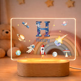 Nachtlicht Weltall Monogramm