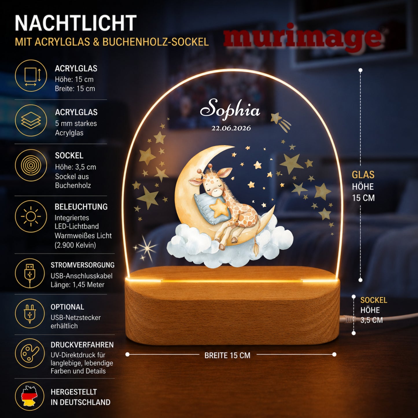Nachtlichter Bundle 1 schlafende Tiere