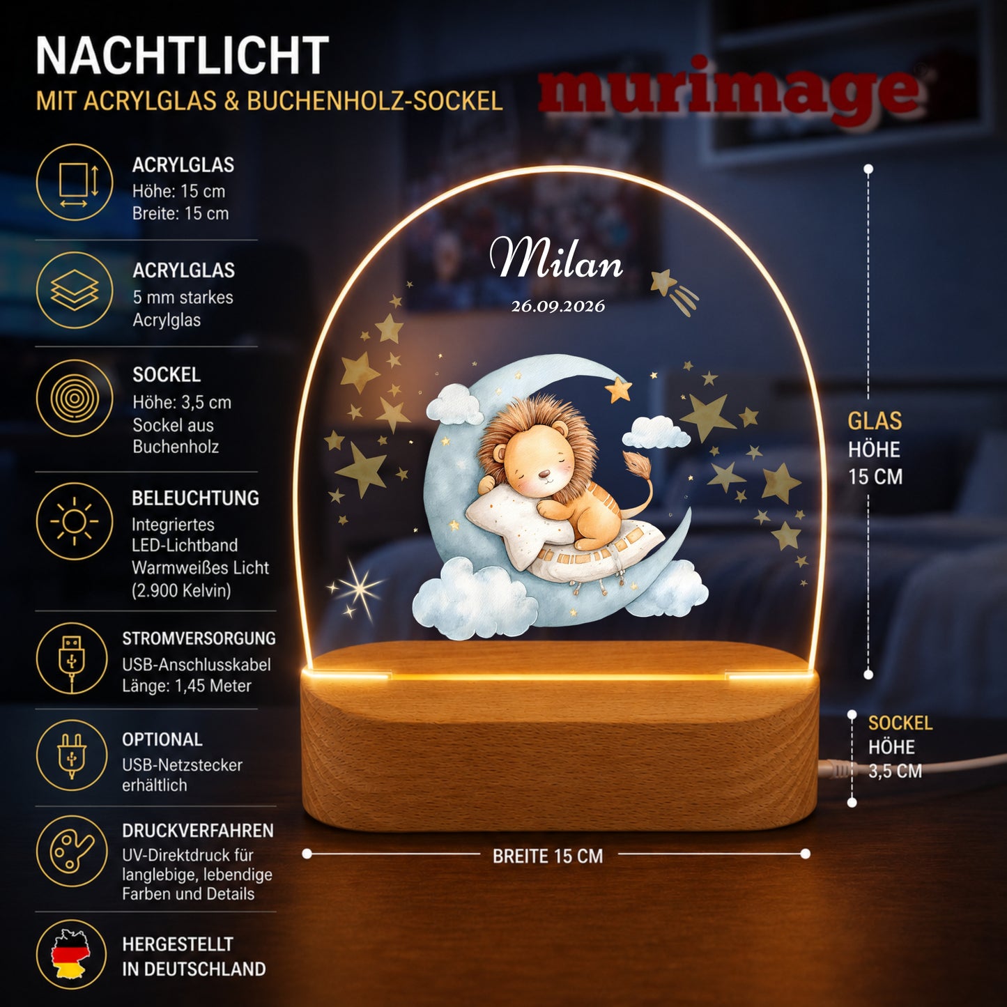Nachtlichter Bundle 1 schlafende Tiere