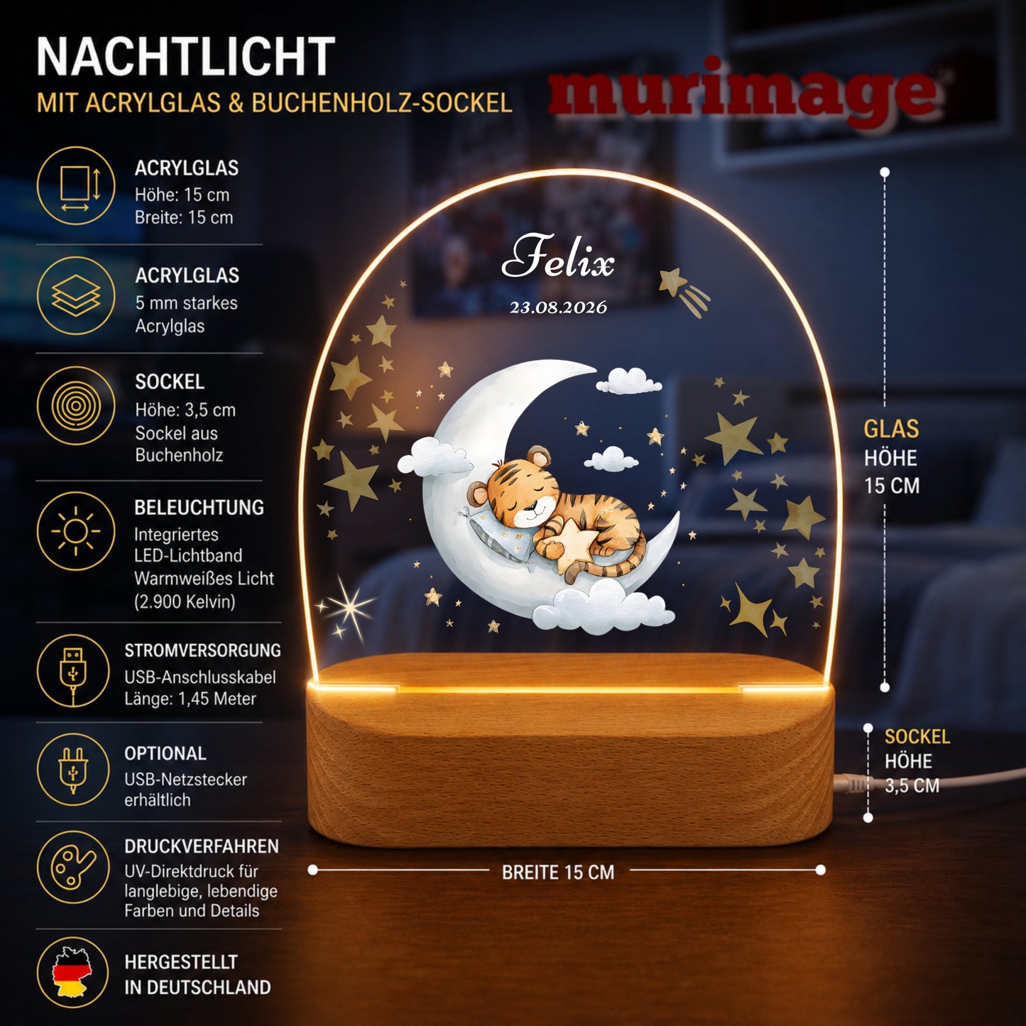 Nachtlichter Bundle 1 schlafende Tiere