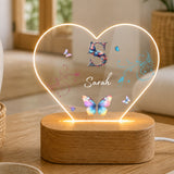 Nachtlicht Schmetterling Ornament Monogramm_