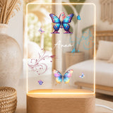 Nachtlicht Schmetterling Ornament Monogramm_