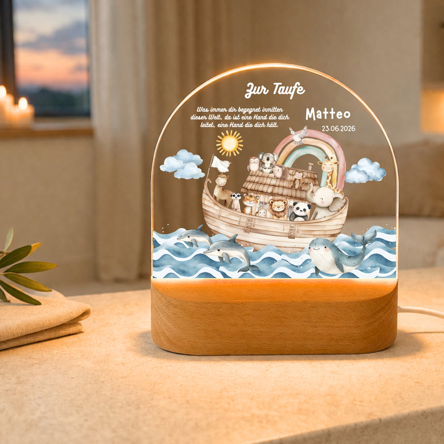 Nachtlichter taufe arche noah