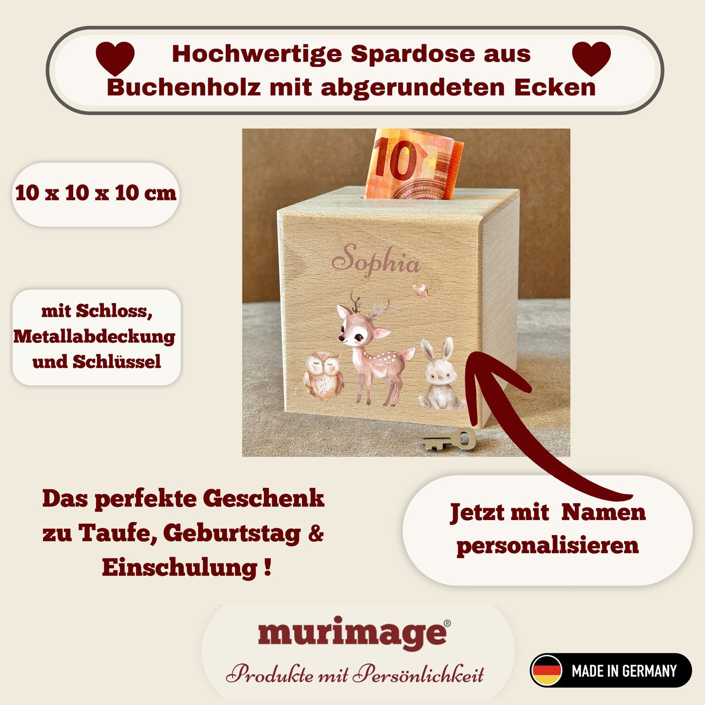 Spardose Holz Bundle 5